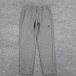 Spyder Pants Mens Medium Grey Active Jogger Casual Running Gym‎ Sweatpants Logo